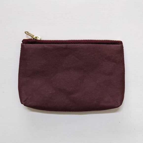 Hoi Bo Paper Mini Pouch in Maroon - Picture 3 of 3